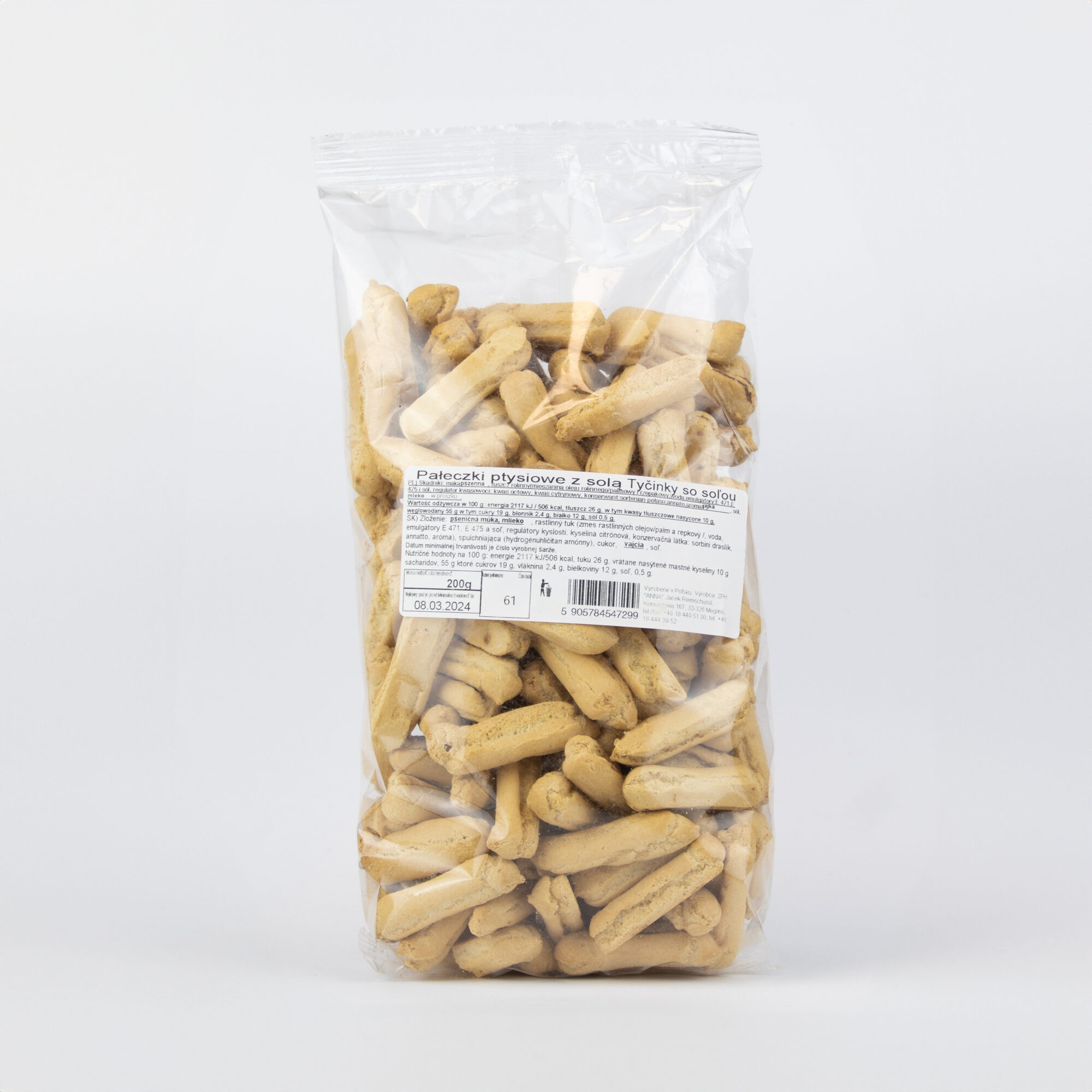 Slané tyčky 200g