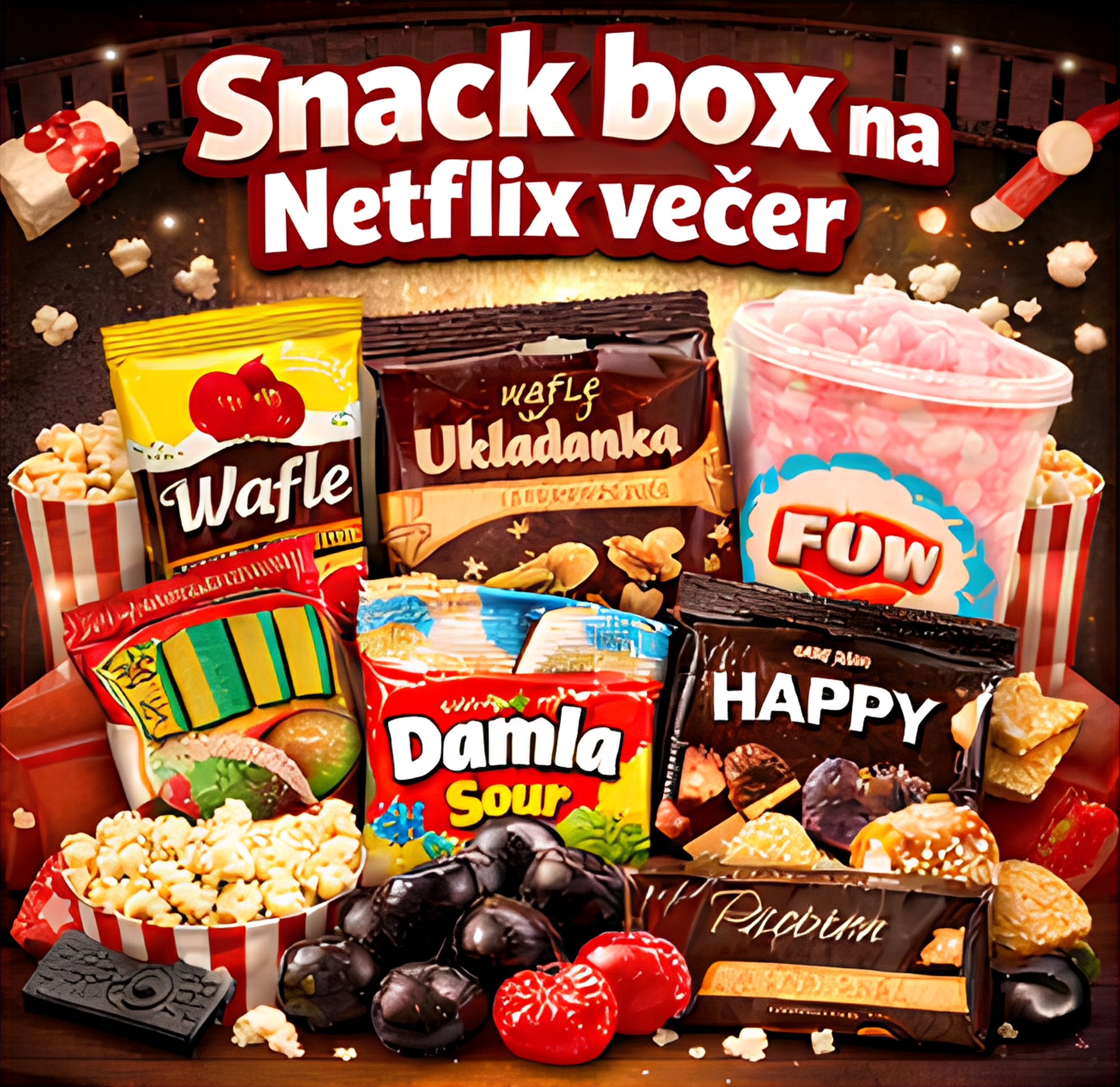 Snack Box na Netflix večer